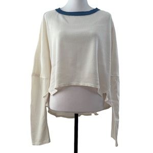 We the Free, oversized, high- low thermal shirt. Size XL